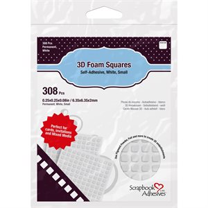 Scrapbook Adhesives 3D Self-Adhesive Foam Squares 308 / Pkg