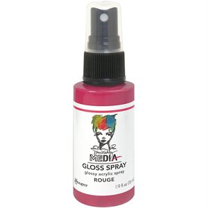 Dina Wakley Media Gloss Sprays 2oz-Rouge