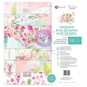 Prima Double-Sided Paper Pad 12"X12" 14 / Pkg-Postcard from