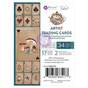 Lost In Wonderland Playing Cards 34 / Pkg-17 Designs / 2 Sheets