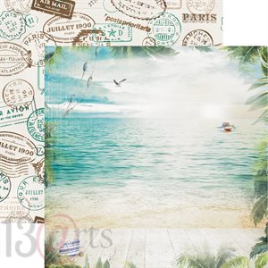13@rts- papier 12x12-postcard from the sea- travel journal
