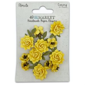 49 And Market Florets Paper Flowers-Canary