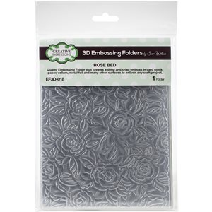 Creative Expressions 3D Embossing Folder 5.75"X7.5"-Rose Be