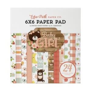 Echo Park Double-Sided Paper Pad 6"X6" 24 / Pkg-Baby Girl