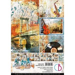 Ciao Bella Double-Sided Creative Pack 90lb A4 9 / PkgBlue Note