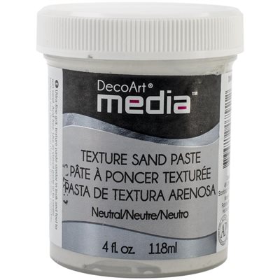 DecoArt Media Texture Sand Paste 4oz-white