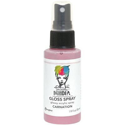 Dina Wakley Media Gloss Sprays 2oz-Carnation