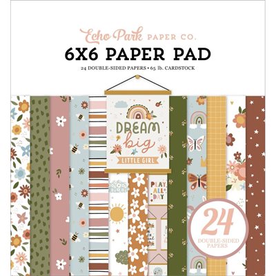 Echo Park Double-Sided Paper Pad 6"X6" 24 / Pkg-Dream Big Lit