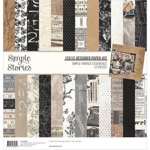 Simple Stories Designer Paper Kit 12"X12"-Simple Vintage Es