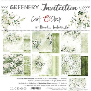 Craft O' Clock - Greenery Invitation 12x12