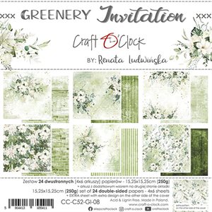 Craft O' Clock - Greenery Invitation 6x6