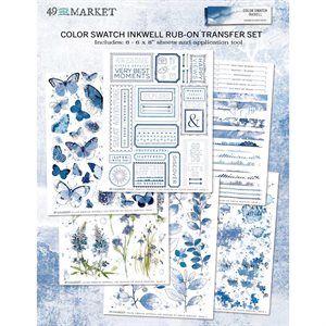 Color Swatch: Inkwell Rub-Ons 6"X8" 6 / Sheets
