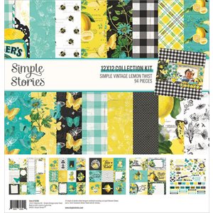 Simple Stories Collection Kit 12"X12"-Simple Vintage Lemon