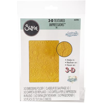 Sizzix 3D Textured Impressions By Courtney ChilsonMosaic G