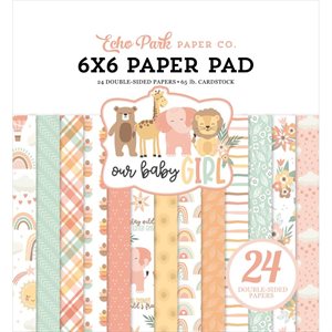 Echo Park Double-Sided Paper Pad 6"X6" 24 / Pkg-Our Baby Girl