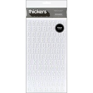 Thickers Foam Stickers 2 / Pkg Rockabye - White