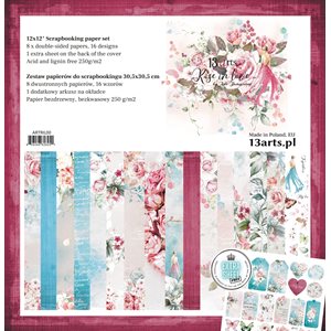 13 @RTS- 12X12 PAPER SET- ROSE IN LOVE